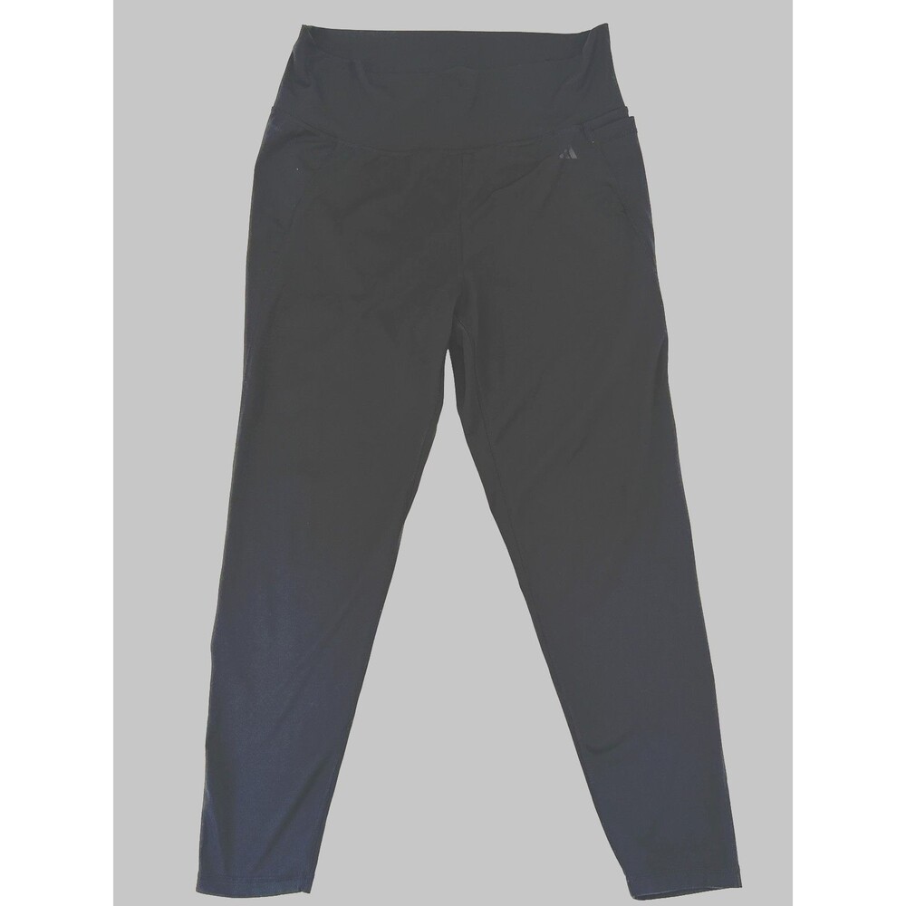 Adidas Womens Leggings 2XLT Black High Rise Tight Fit Athletic Tall - Picture 3 of 7